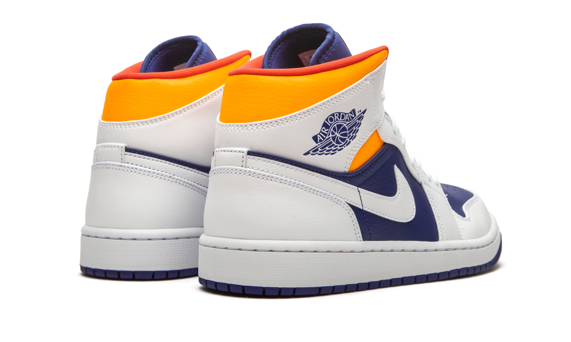 Jordan 1 Mid Royal Blue Laser Orange 4