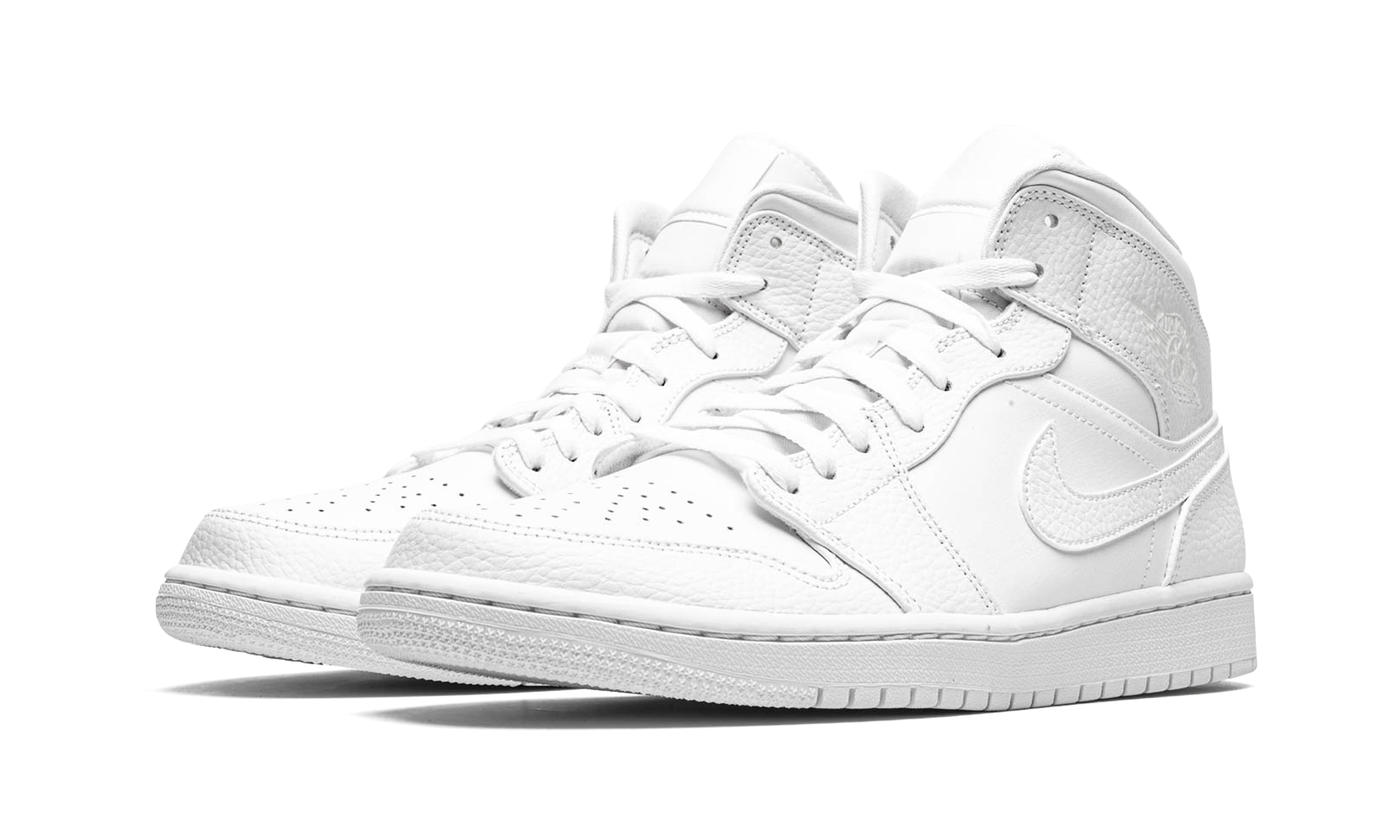 Jordan 1 Mid Triple White 2.0 (2020) 3