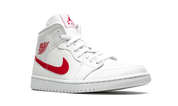 Jordan 1 Mid White University Red (W) 8