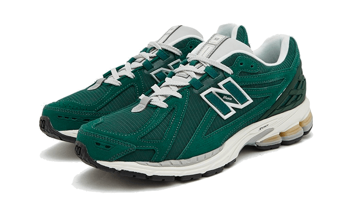 New Balance 1906r Green Suede metallic Silver 2