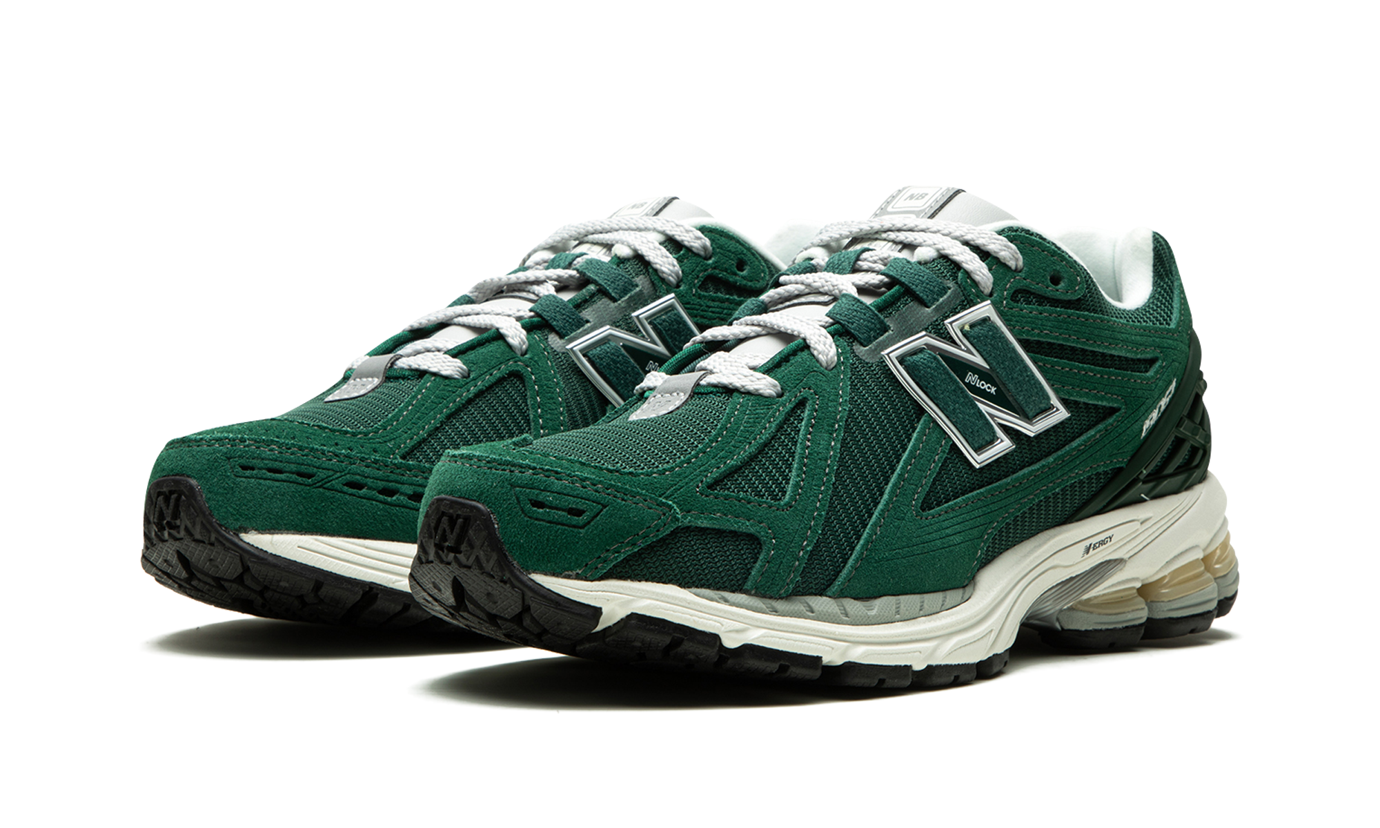 New Balance 1906r Green Suede metallic Silver 7
