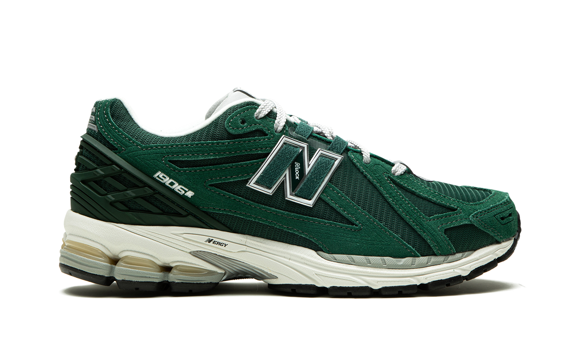 New Balance 1906r Green Suede metallic Silver