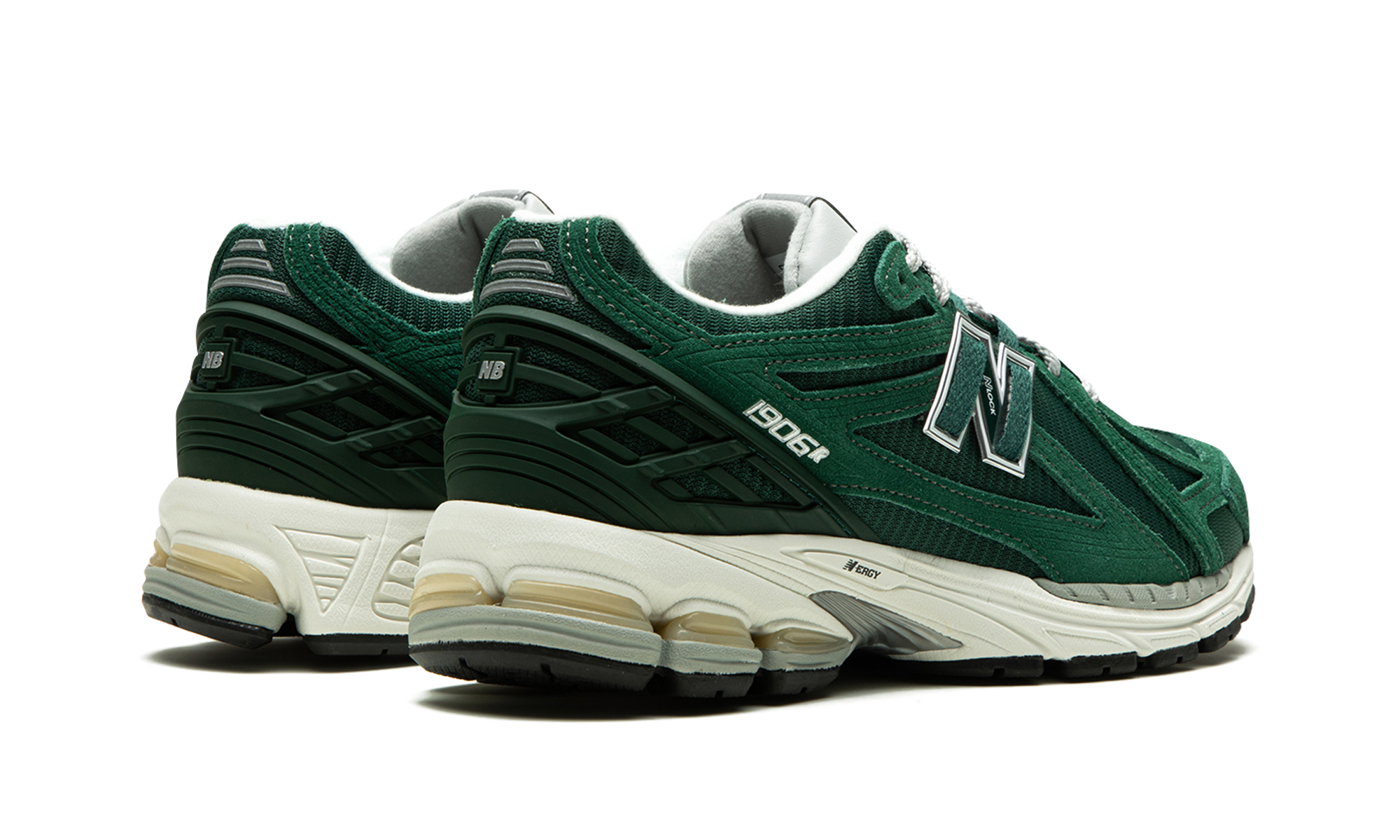 New Balance 1906r Green Suede metallic Silver 8