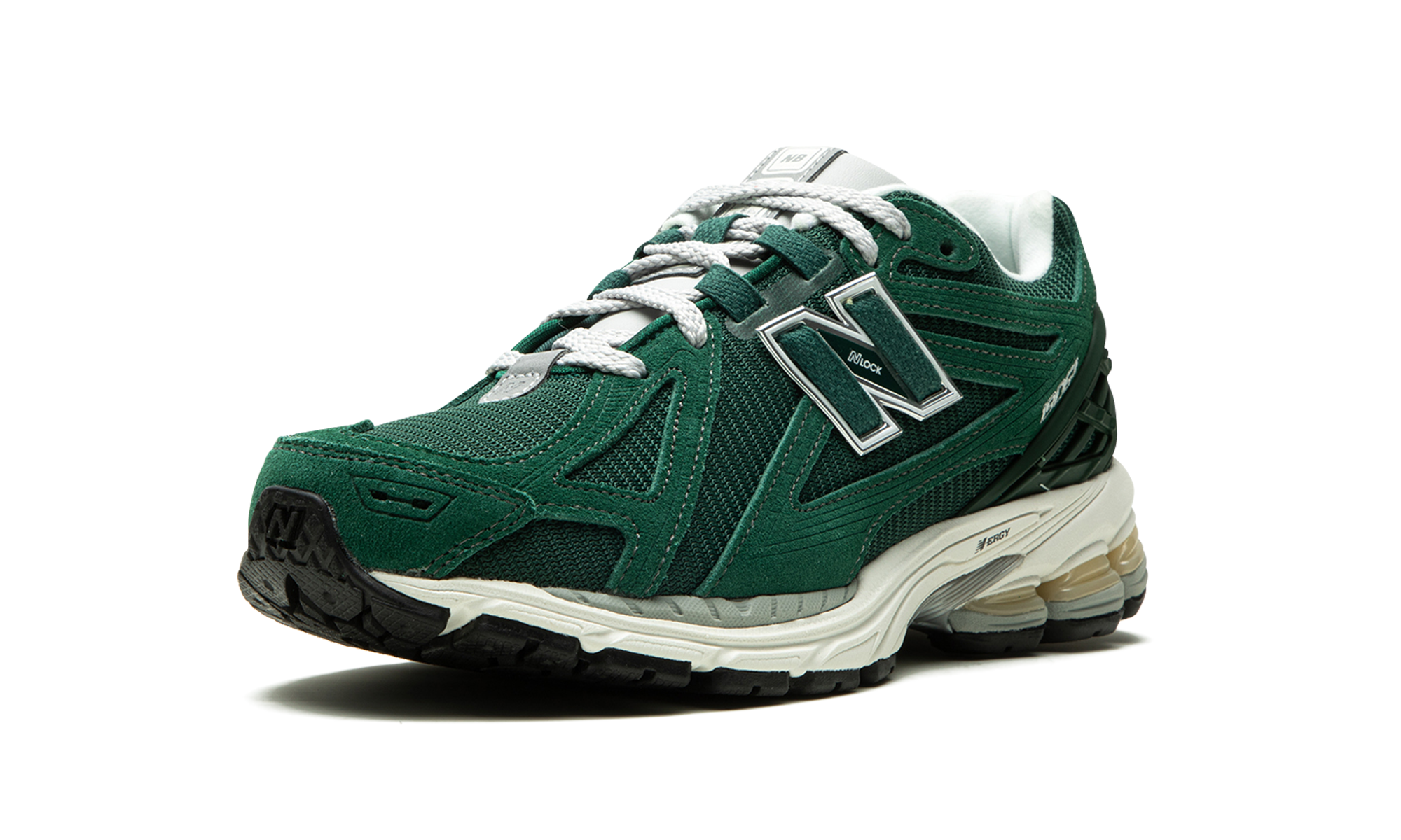 New Balance 1906r Green Suede metallic Silver 9