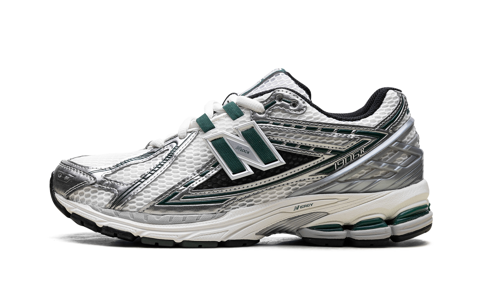 New Balance 1906r Metallic Silver Nightwatch Green 1