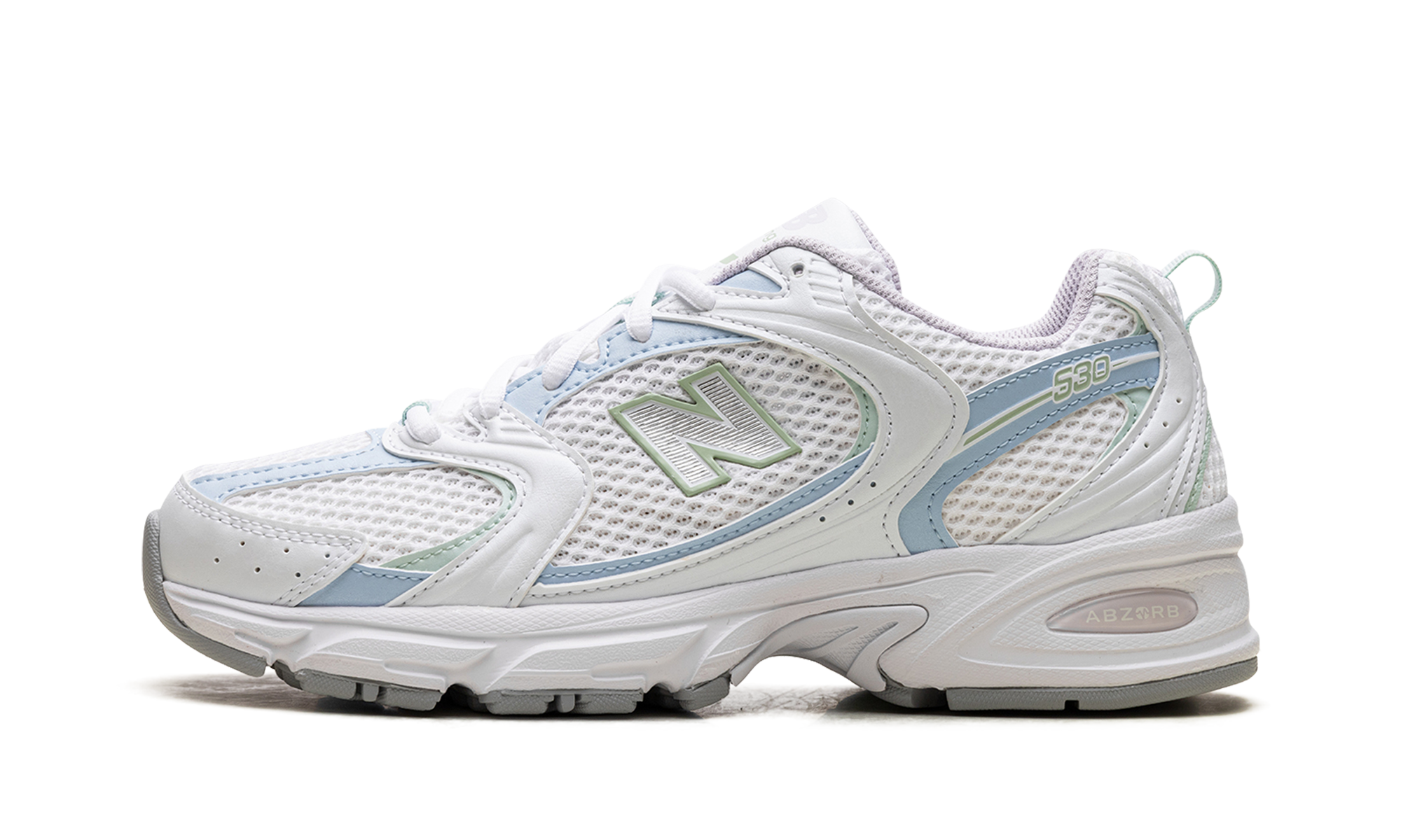 New Balance 530 White Light Chrome Blue Clay Ash 1