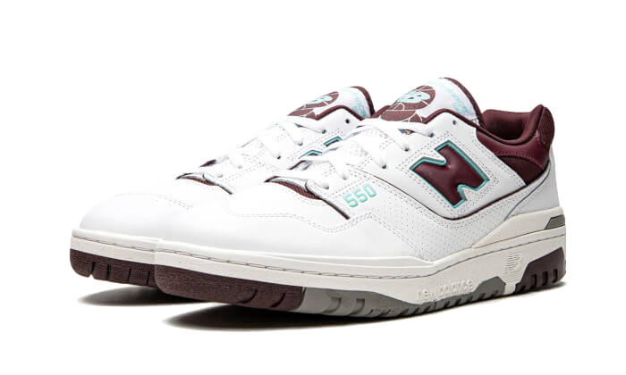 New Balance 550 Burgundy Cyan 2