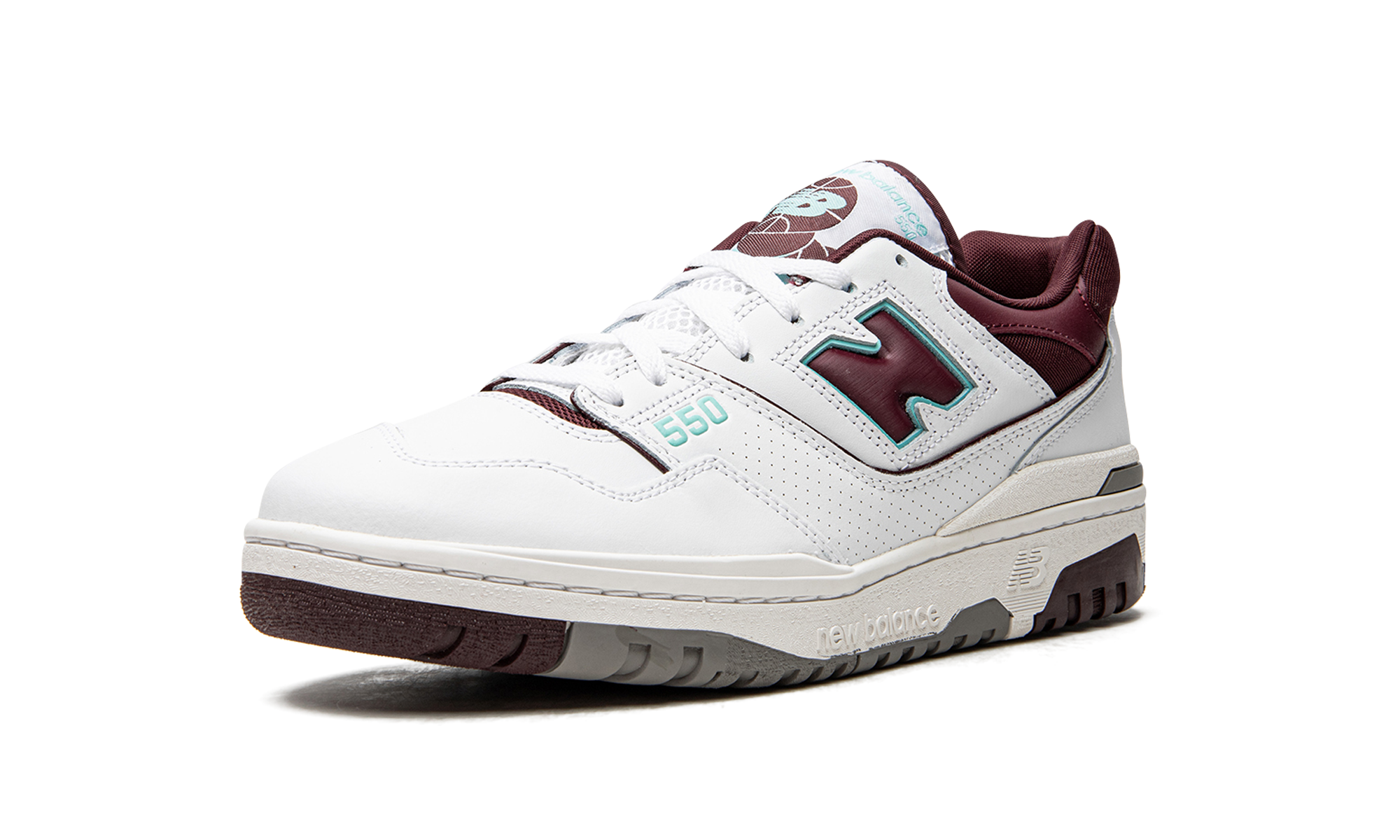 New Balance 550 Burgundy Cyan 4