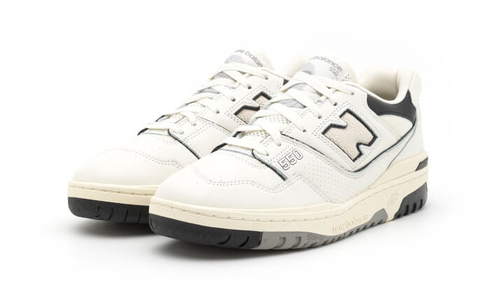 New Balance 550 Cream Black 2