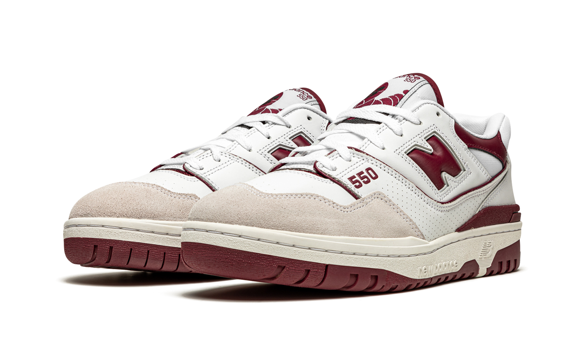 New Balance 550 Sea Salt Burgundy 2