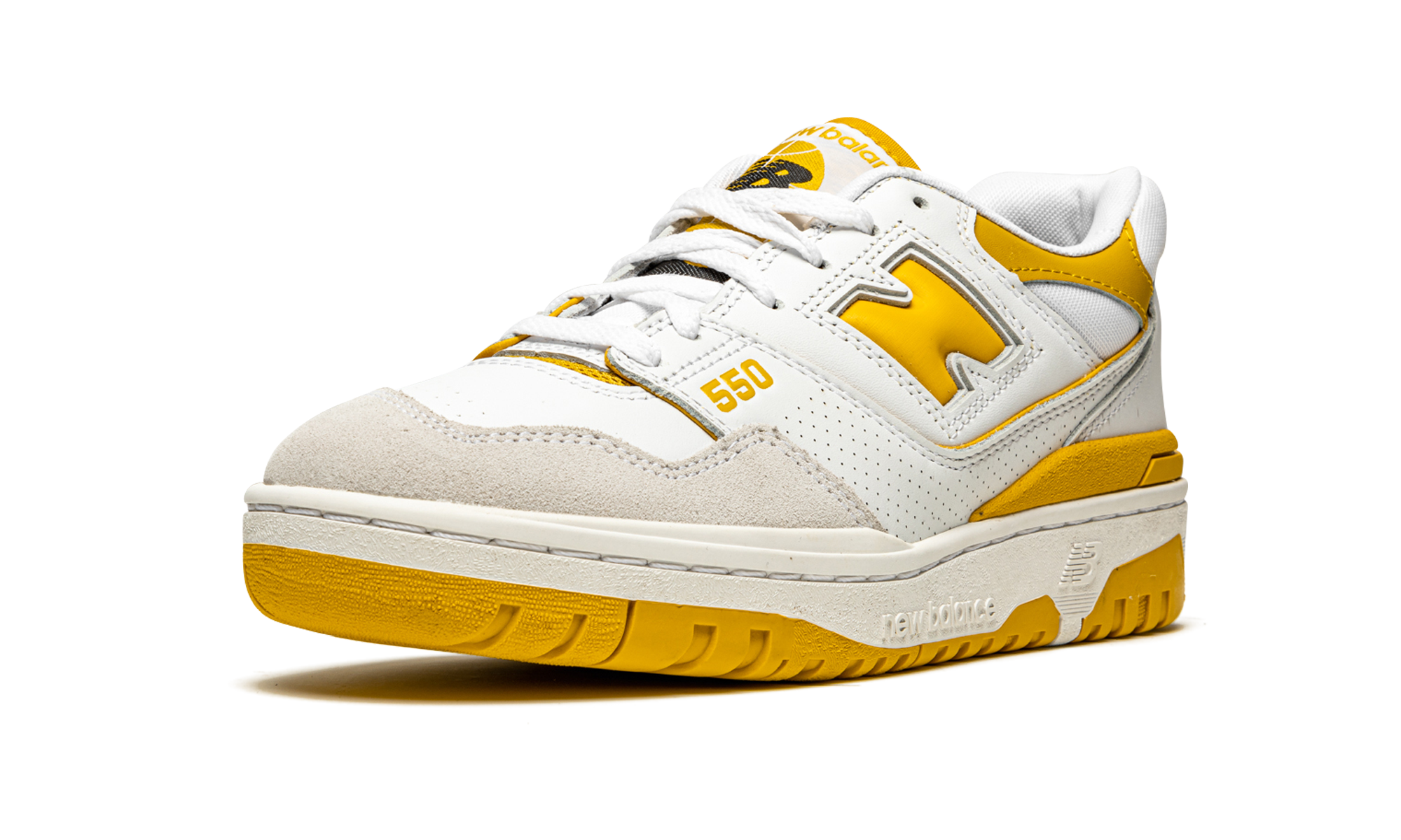 New Balance 550 Sea Salt Varsity Gold 4