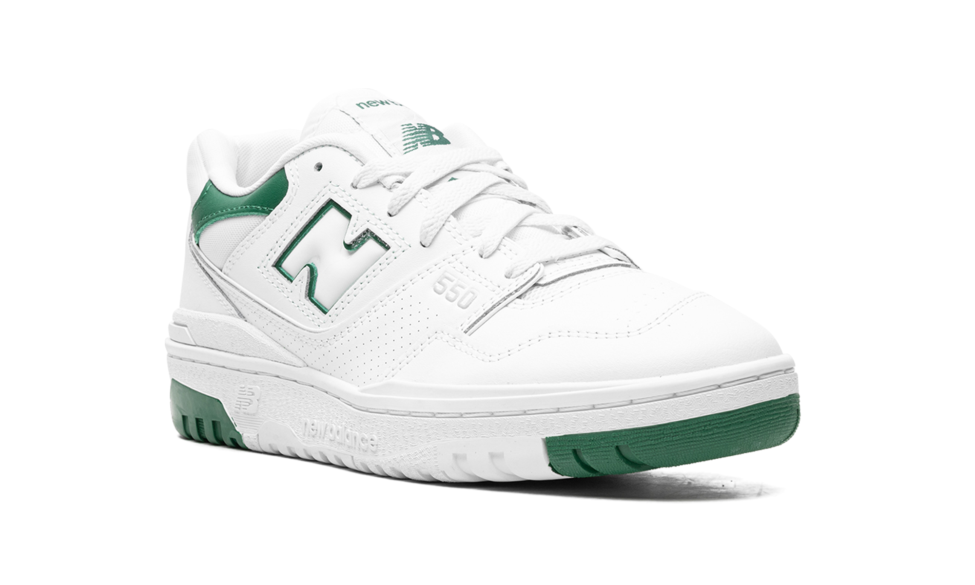 New Balance 550 White Classic Green