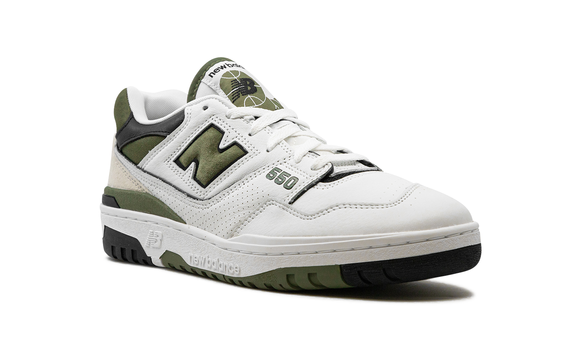 New Balance 550 White Dark Olivine 2