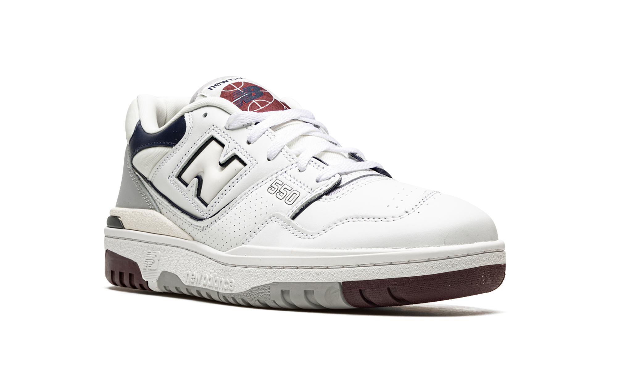 New Balance 550 White Maroon Natural Indigo 2