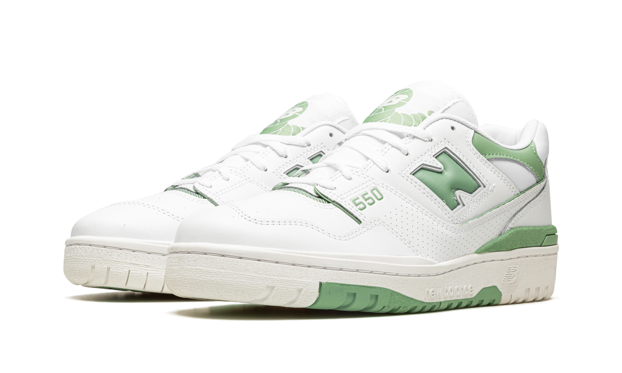 New Balance 550 White Mint Green 2