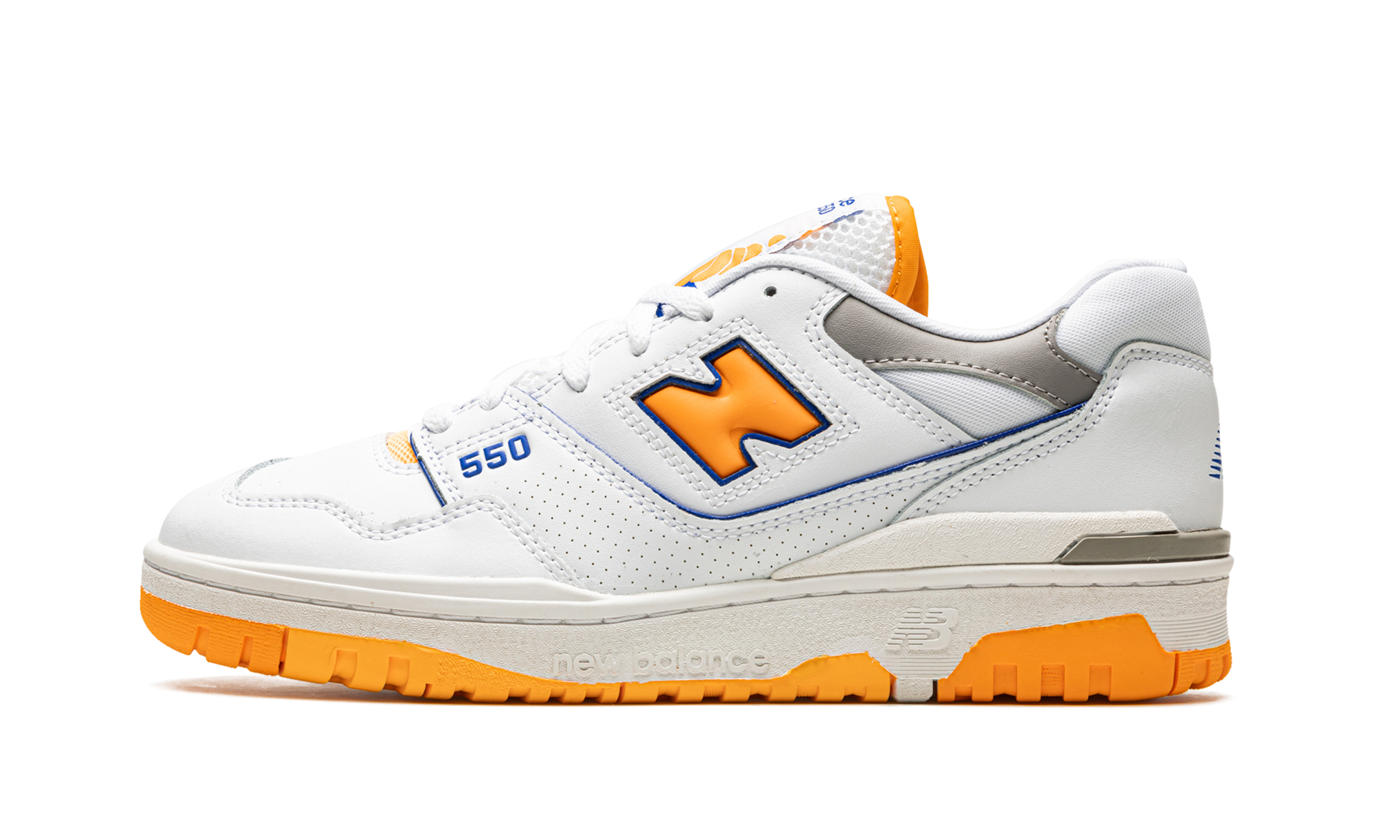 New Balance 550 White Vibrant Orange 1