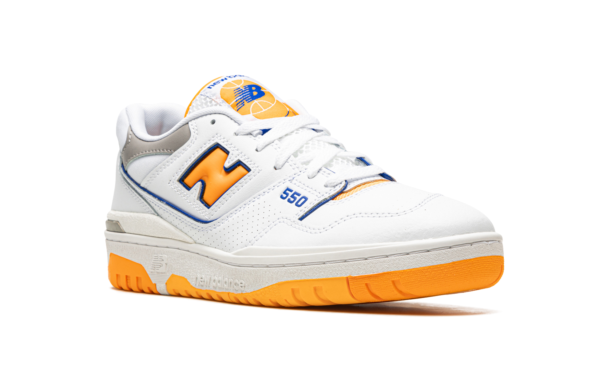 New Balance 550 White Vibrant Orange 2