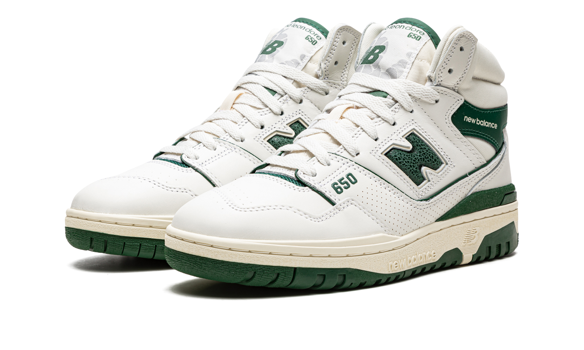 New Balance 650r Aimé Leon Dore White Green 2