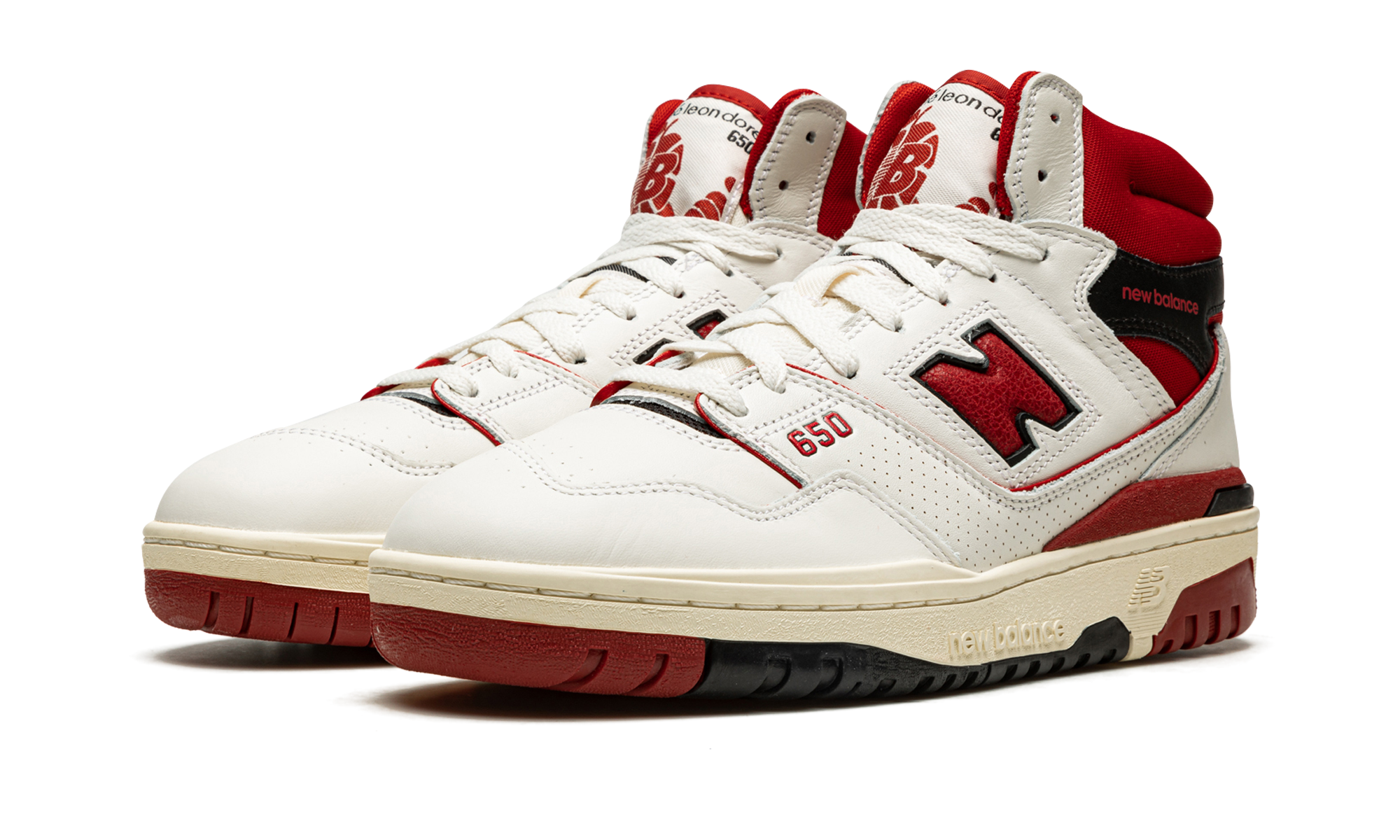 New Balance 650R Aime Leon Dore White Red 2
