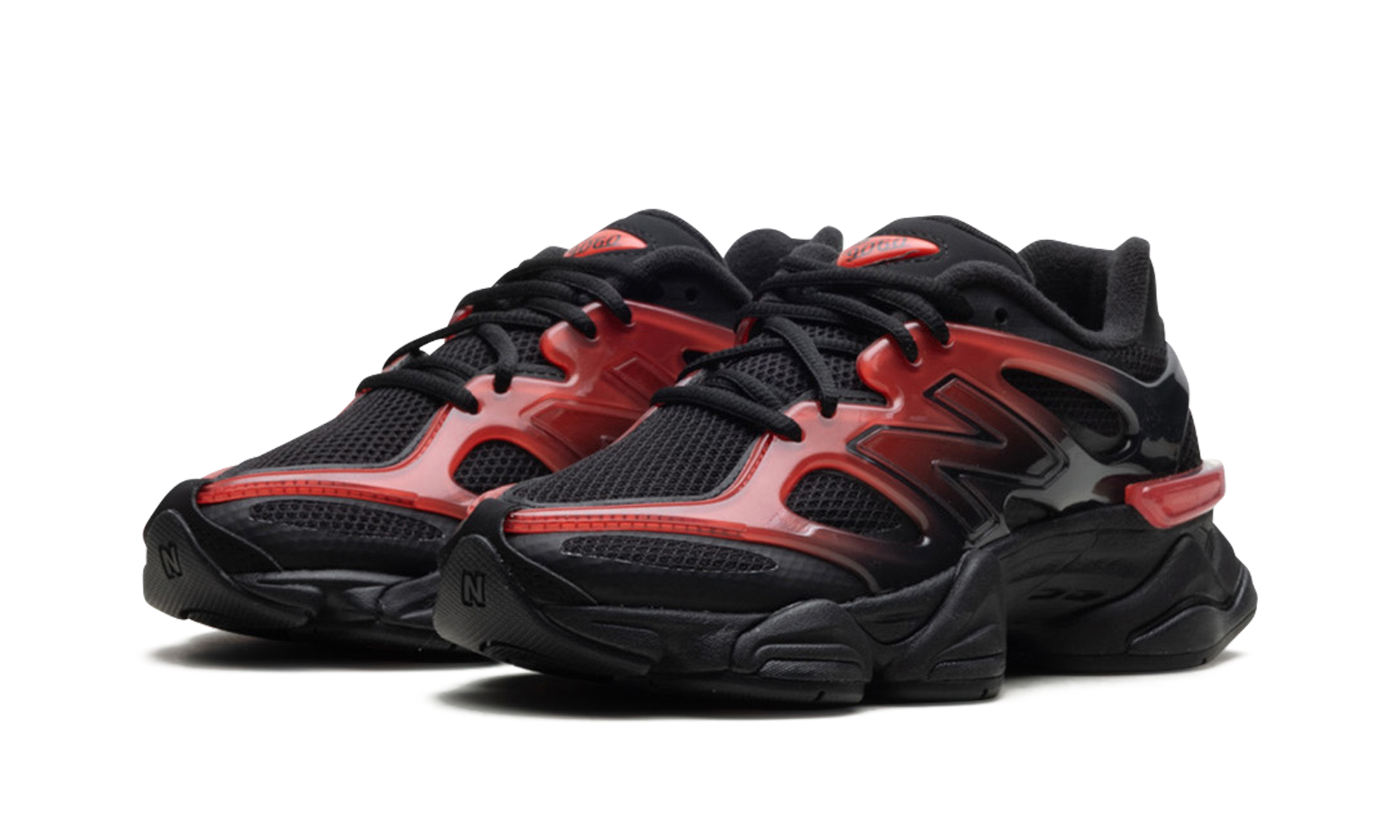 New Balance 9060 Black Red Gradient 3