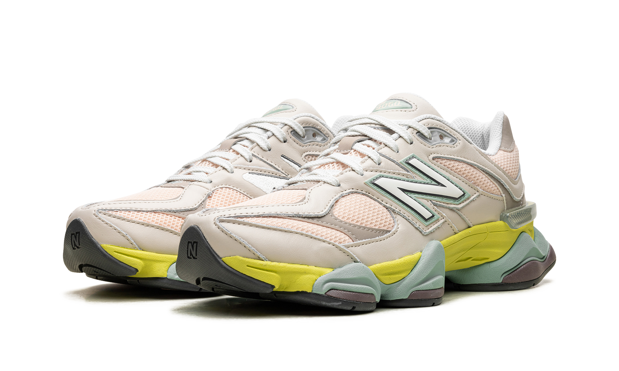 New Balance 9060 Moonbeam Vintage Rose Lime 3