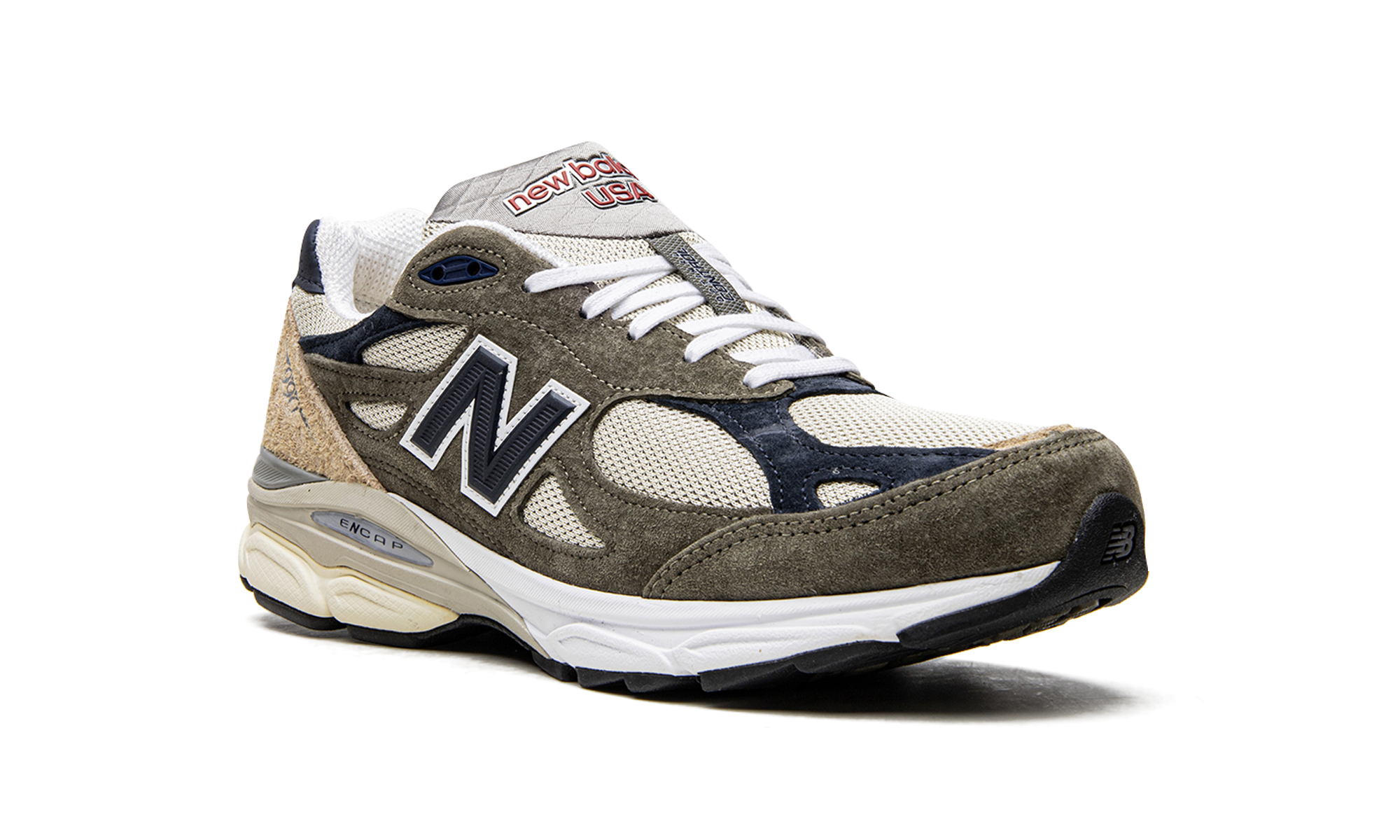 New Balance 990 V3 Made In USA Green Cream 2