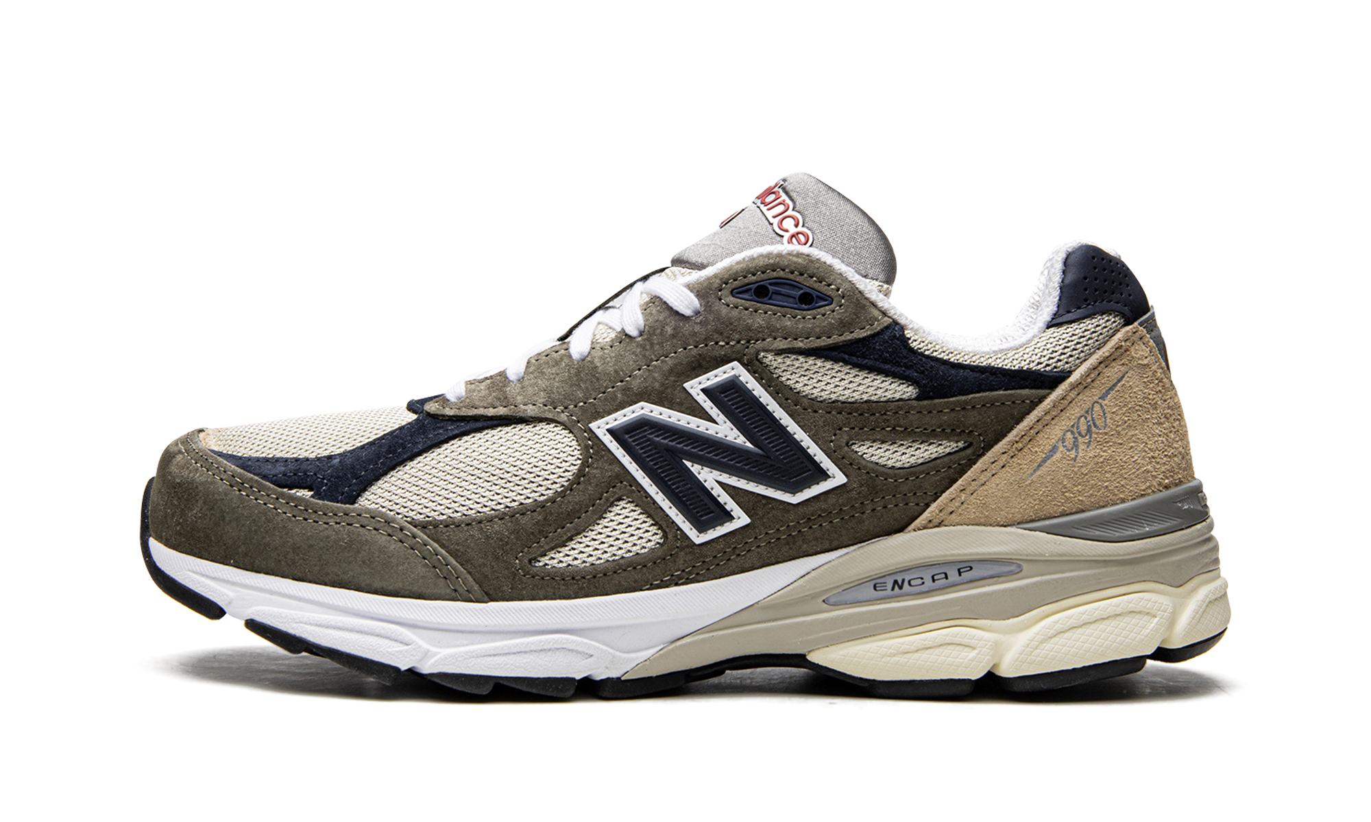 New Balance 990 V3 Made In USA Green Cream