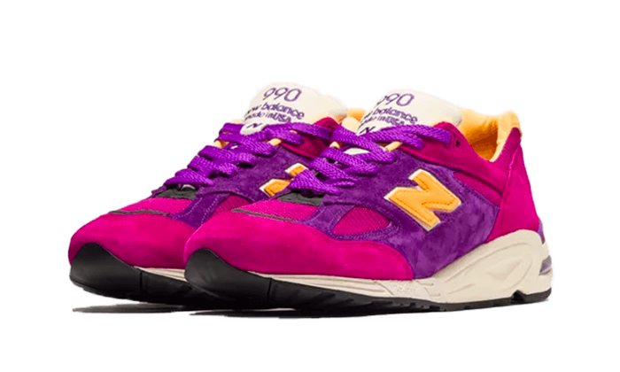 New Balance 990V2 Made in USA Teddy Santis Purple Yellow 2