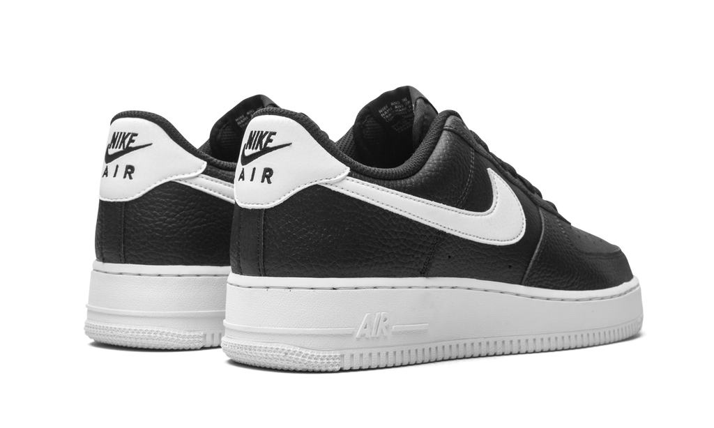 Nike Air Force 1 Low 07 Black White Pebbled Leather 4