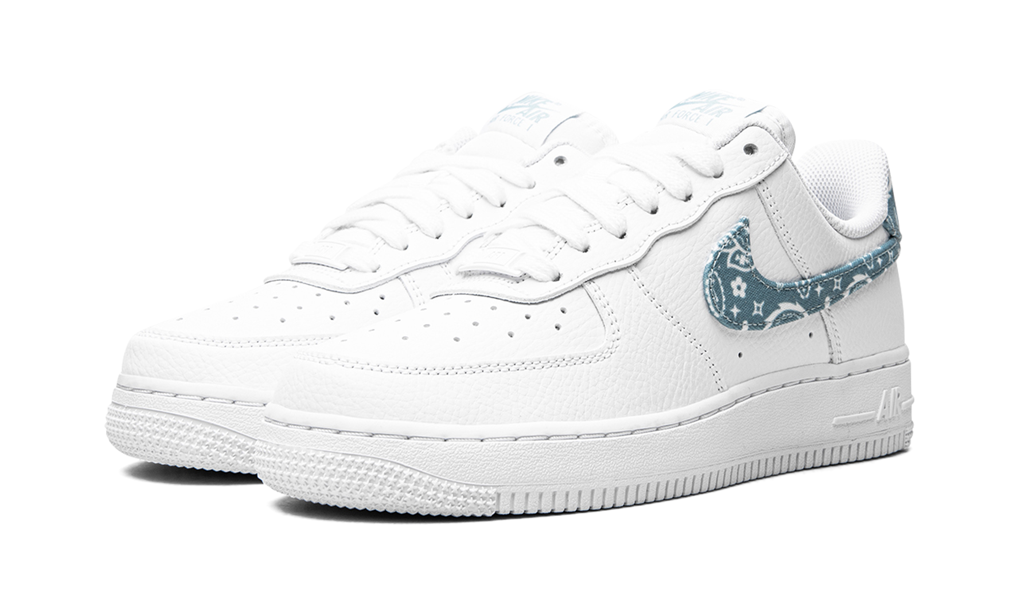 Nike Air Force 1 Low 07 Essential White Worn Blue Paisley (W) 3