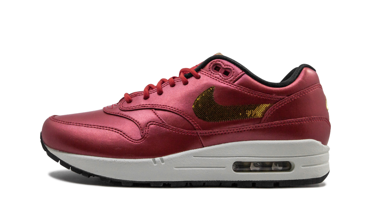 Nike Air Max 1 Red Gold Sequin (W)