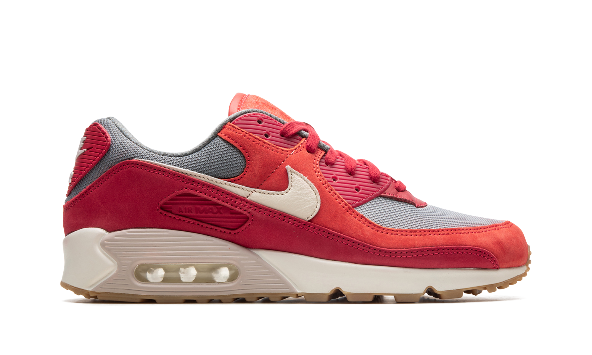 Nike Air Max 90 Premium Gym Red Smoke Grey Gum 6