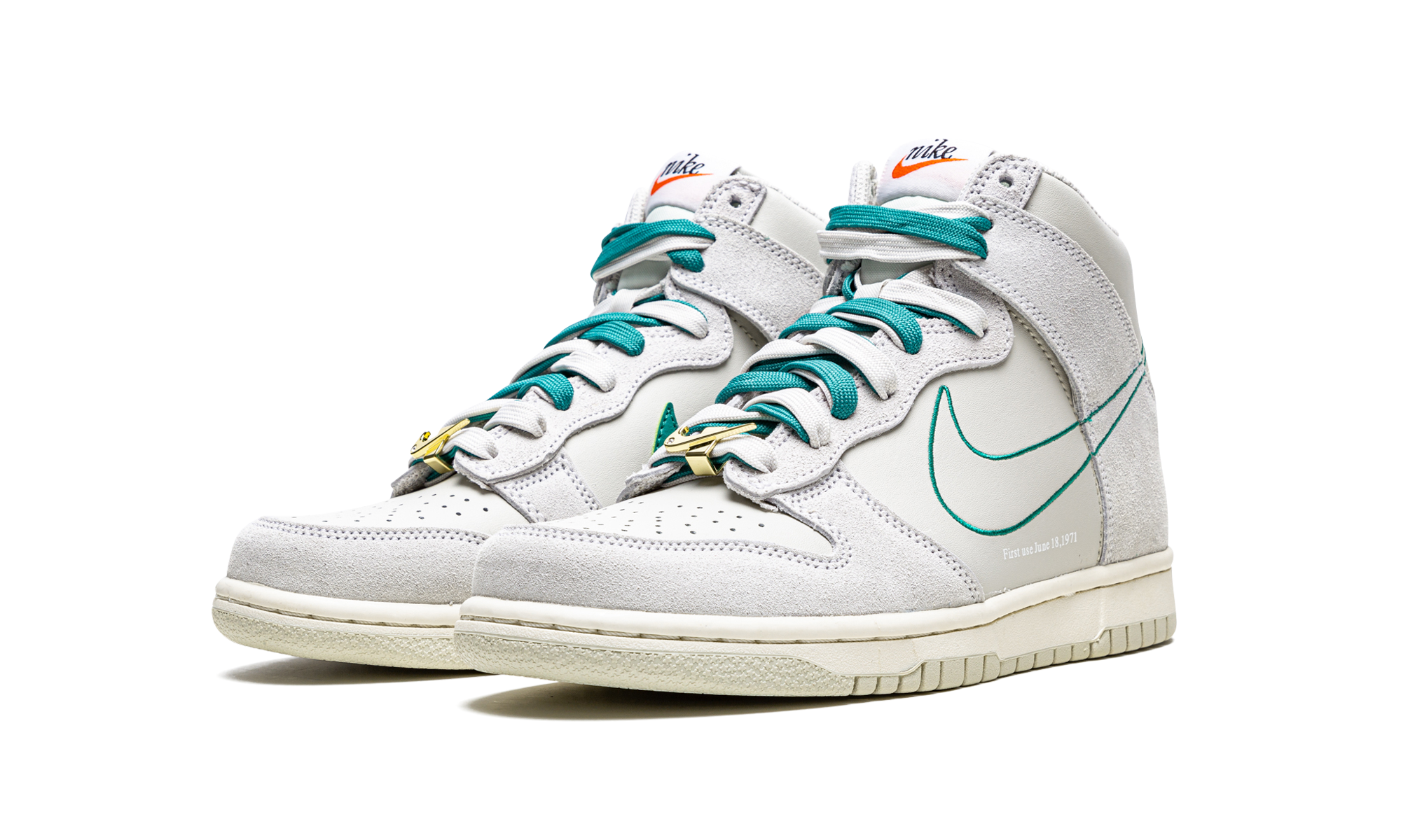 Nike Dunk High First Use Light Bone Green Noise 2