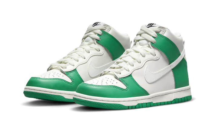 Nike Dunk High White Green 2
