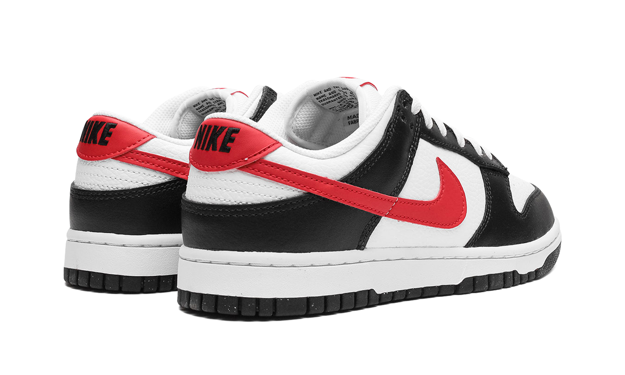 Nike Dunk Low Black White Red 4