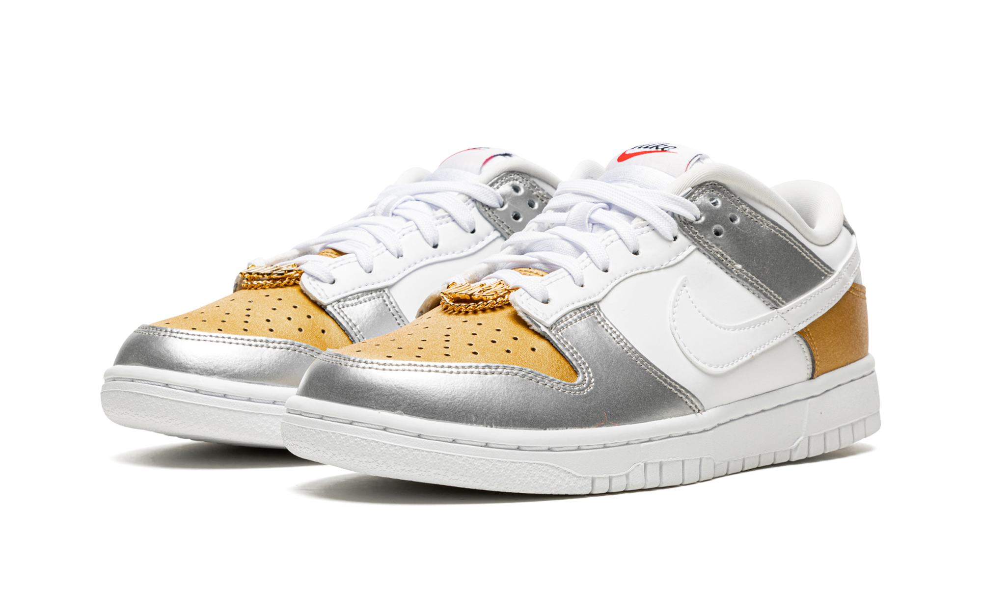 Nike Dunk Low Gold Silver