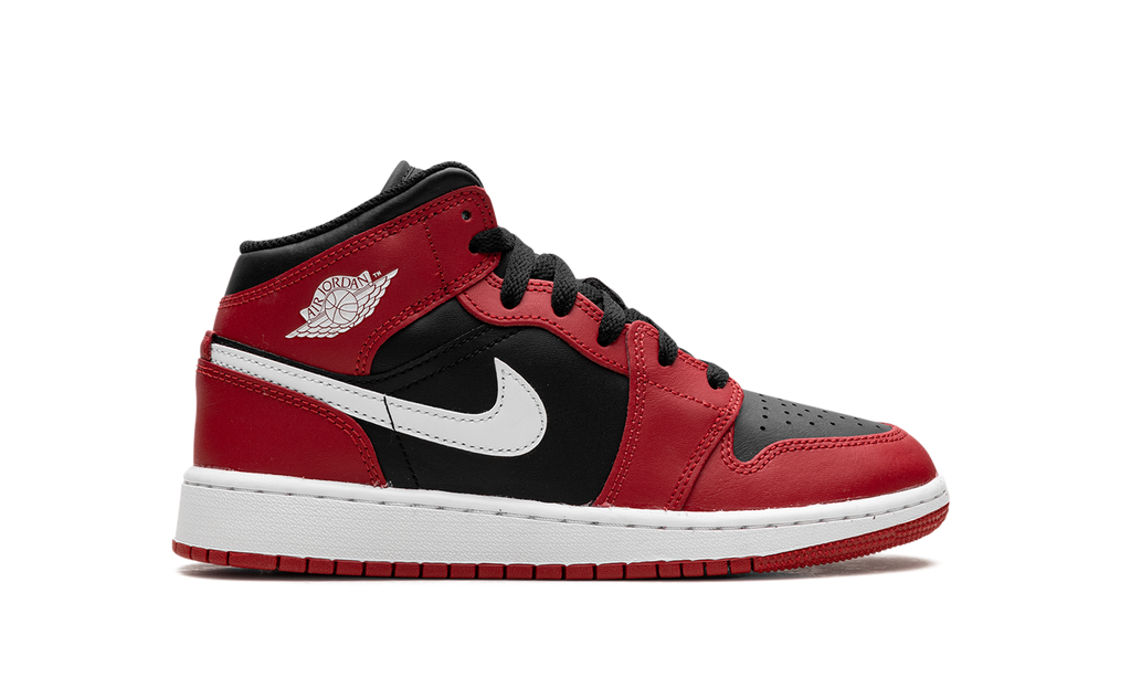 Air Jordan 1 Mid Gym Red Black White (GS)