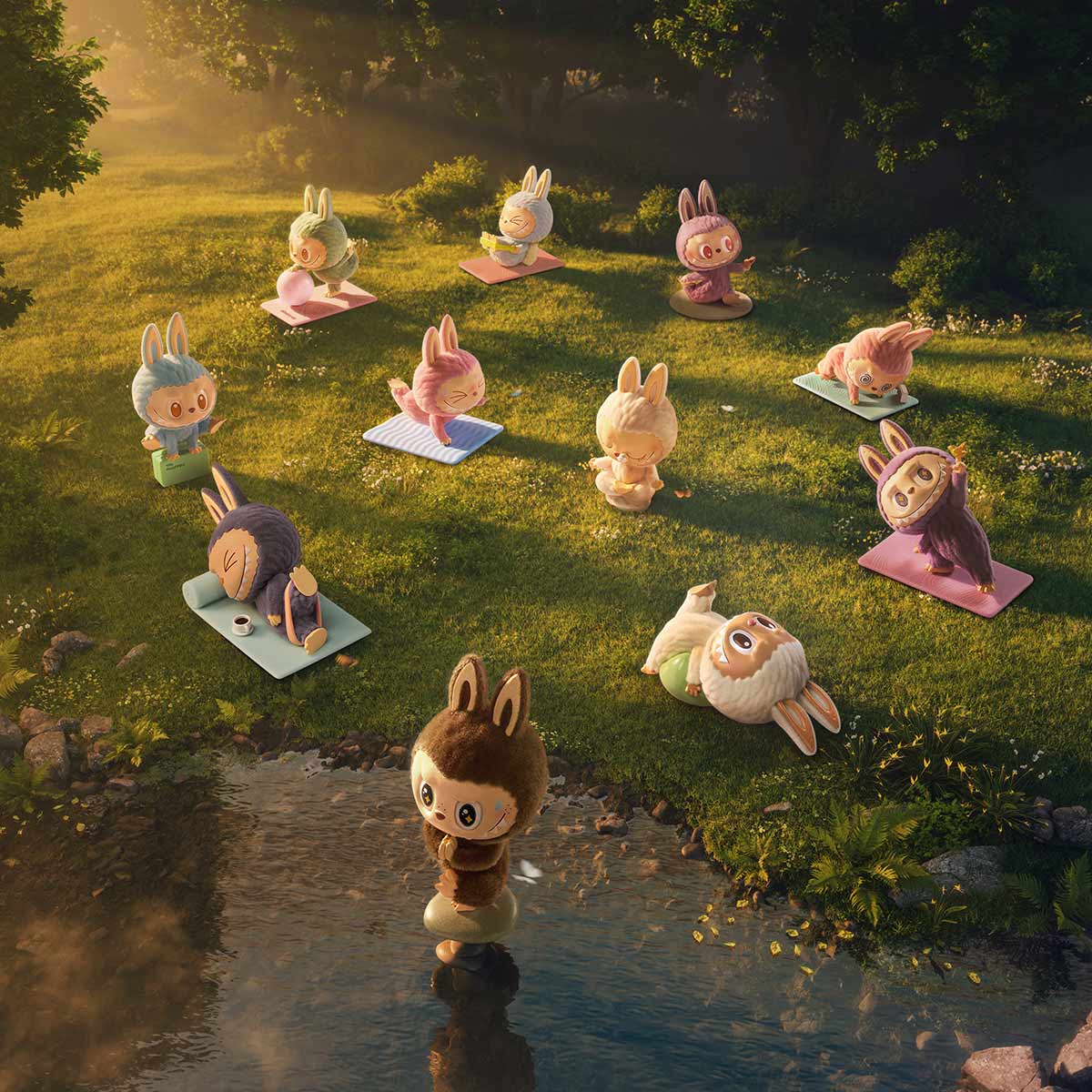 Pop Mart Labubu The Monsters - Lazy Yoga Series 5