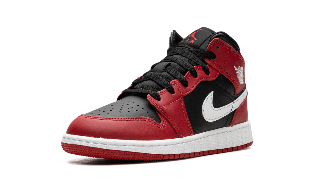 Air Jordan 1 Mid Gym Red Black White (GS)